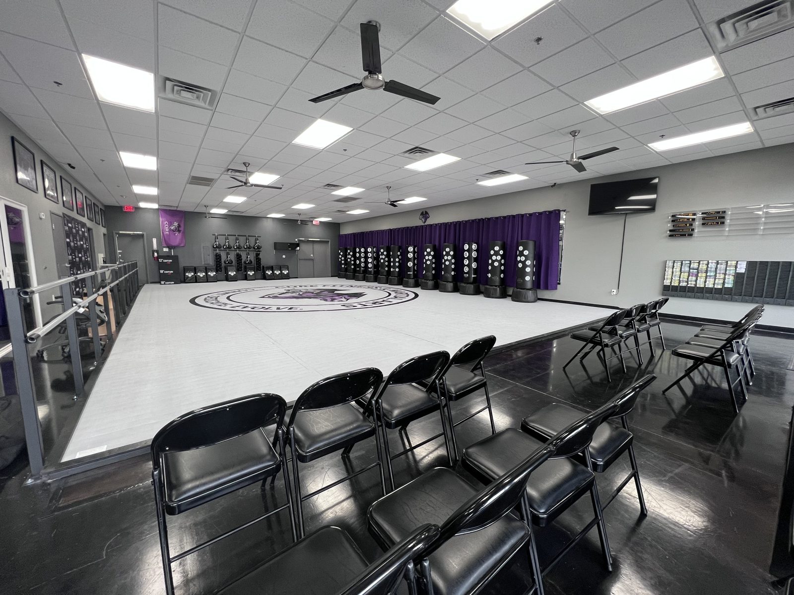 The padded training floor at CORE Fitness & Martial Arts in Henderson